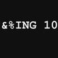 #&%ING 101